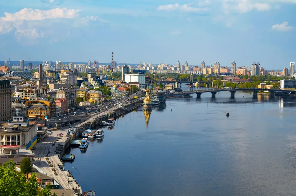 Dnieper River Kiev Ukraine