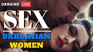 Promotional live banner showing a couple in an intimate pose with bold text 'SEX' and 'UKRAINIAN WOMEN'.